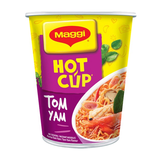 MAGGI Hot Cup Instant Noodles - Tom Yam [61G] / Kari [59G] / Ayam [59g]