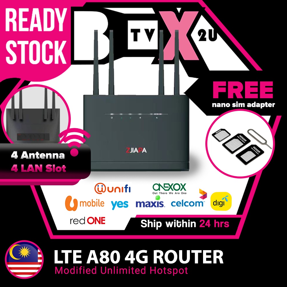 5 Year Warranty 5g Lte Modem A80 A60 Router Wifi Data 4 Antenna Shopee Malaysia