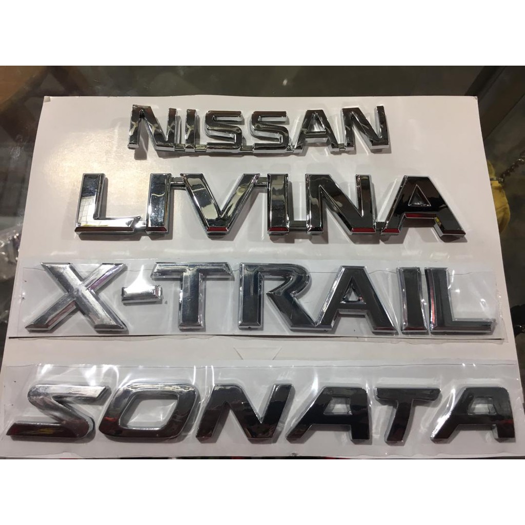 Emblem NISSAN XTRAIL XTRAIL NISSAN LIVINA HYUNDAI SONATA EMBLEM LOGO Shopee Malaysia