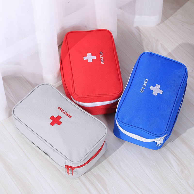 Ready Stock Large First Aid Kits Portable Outdoor Survival Disaster Earthquake Emergency Bags Big Capacity Home/Car Medical Package Empty bag SP111701