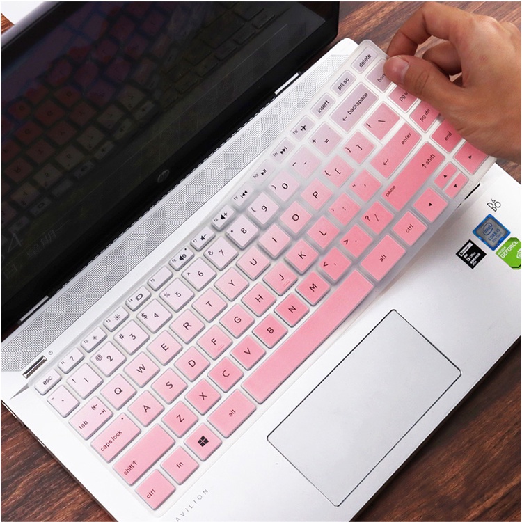 For HP Pavilion 14 Series 14qcs0001TX I58250U Colorful Silicone laptop Keyboard Protector