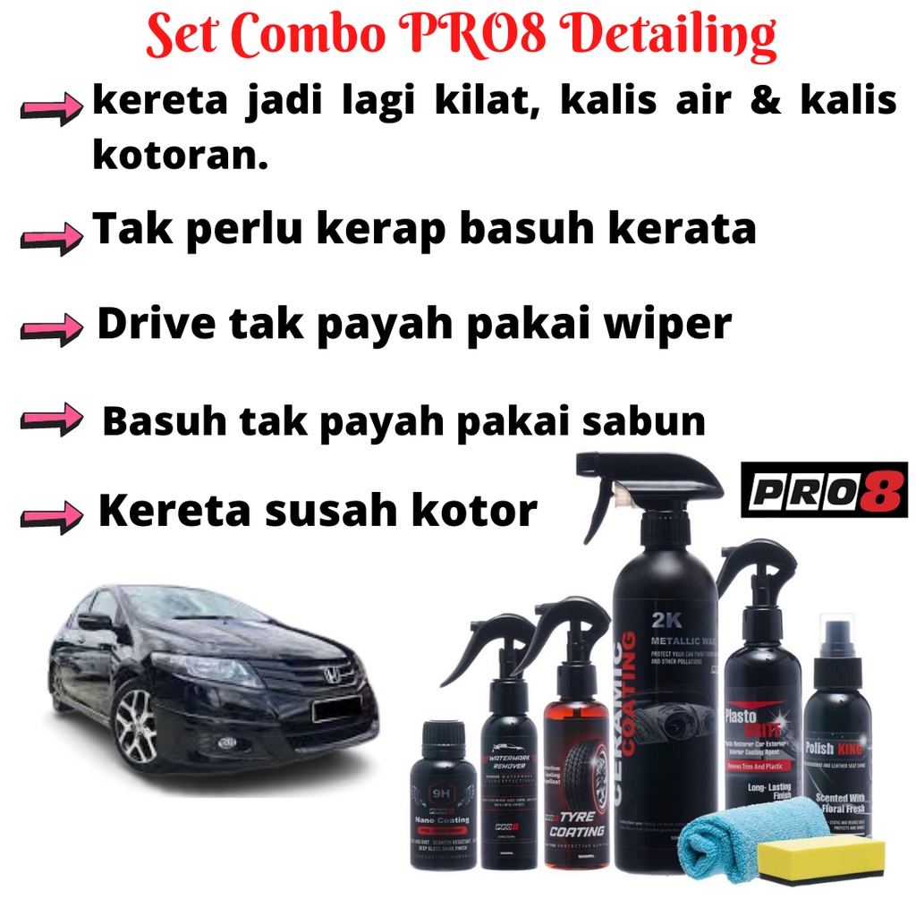 Buy Ready Stock Anda Inginkan Kereta Anda Kelihatan Seperti Baru Coating Pro 8 Wax Ceramic Coating Seetracker Malaysia