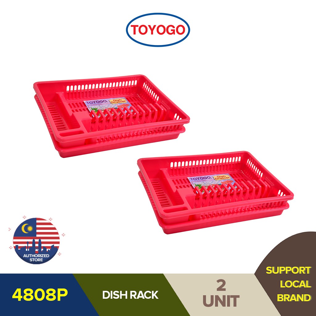 Toyogo Dish Rack Kitchen Utensils Plate Bowl 4808P (2 Pcs) Shopee