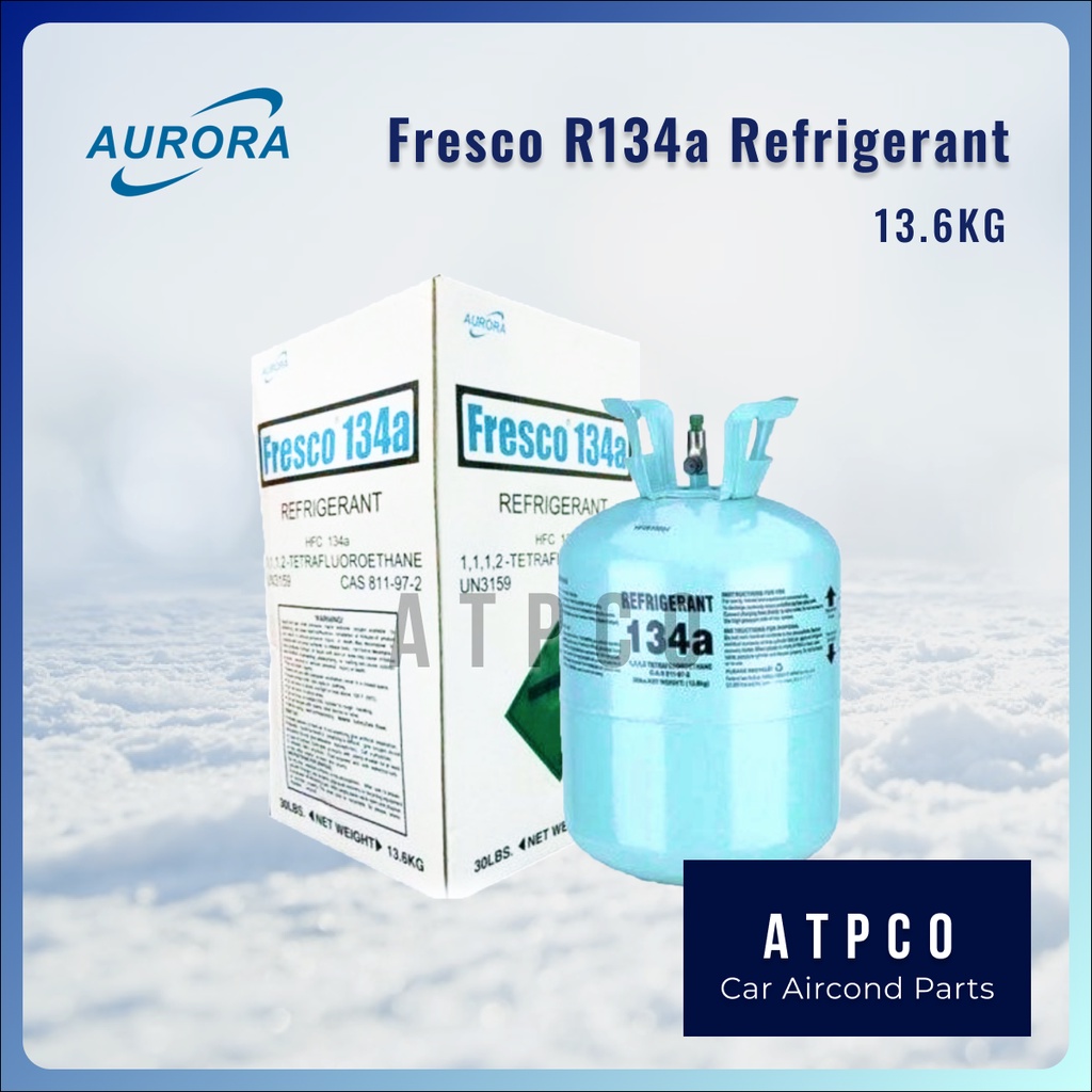 FRESCO SOLCHEM R134a Gas 13.6kg Gas Aircond Kereta Car Peti Ais R134