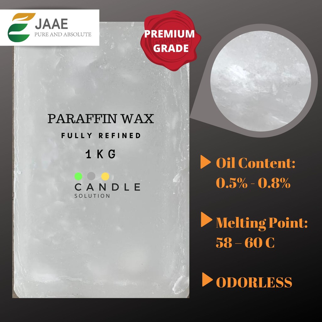 [READY STOCK] Paraffin Wax | Fully Refined | Petroleum Wax | 1kg ...