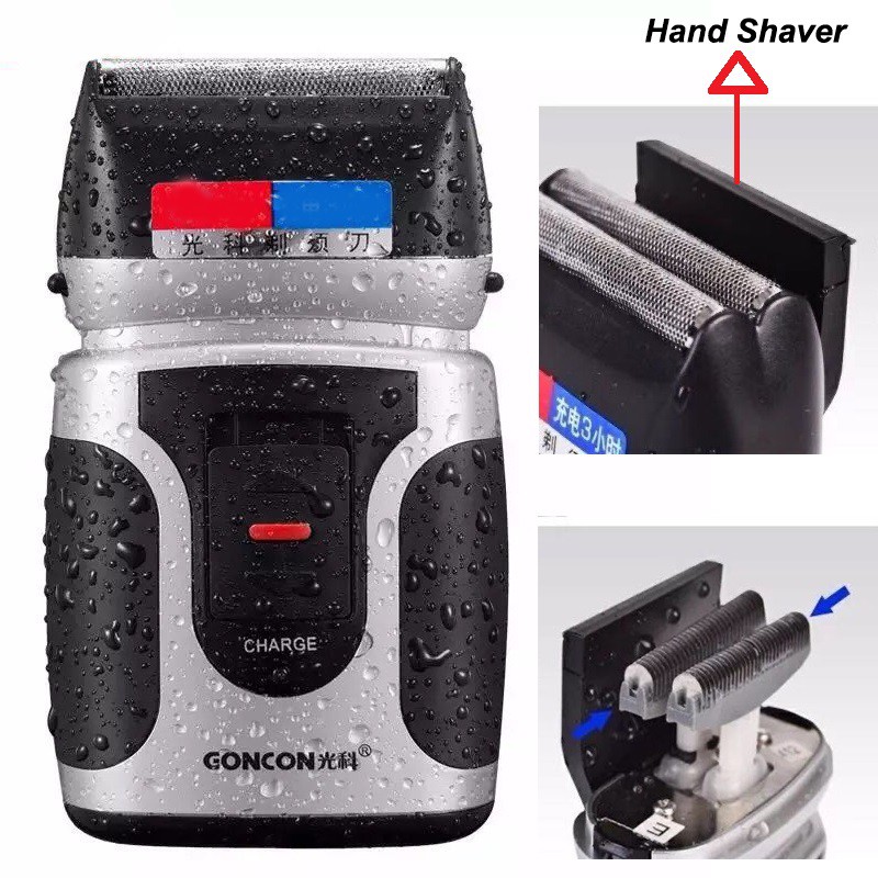 Electric Shave Rechargeable Wet Dry Water Proof Foil Shaver for men, shaving, trimming, and wet or dry shave