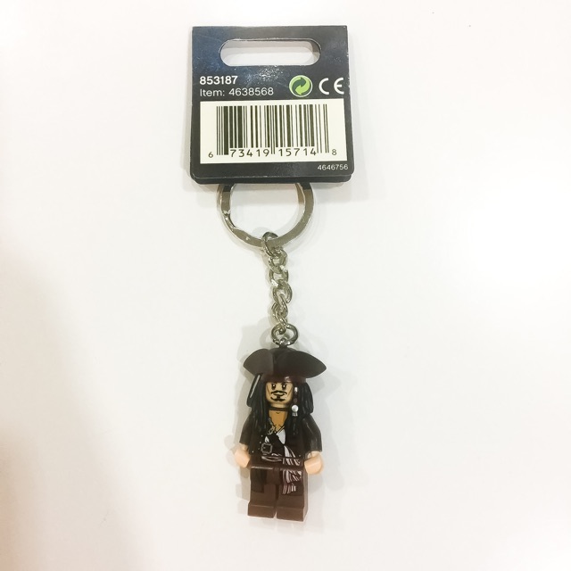 jack sparrow lego keychain