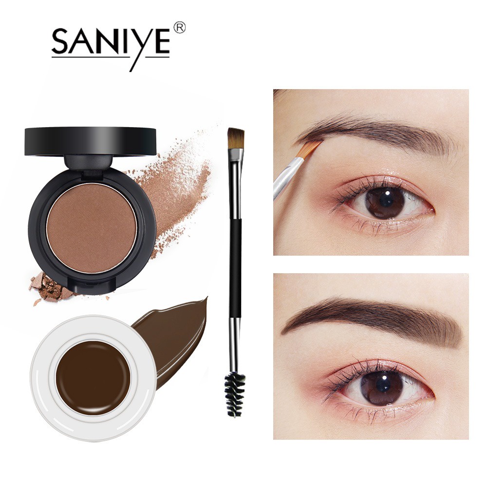 Ready Stock Saniye Natural Waterproof Long Lasting Dyeing Eyebrow Definning Cream6 Colors 