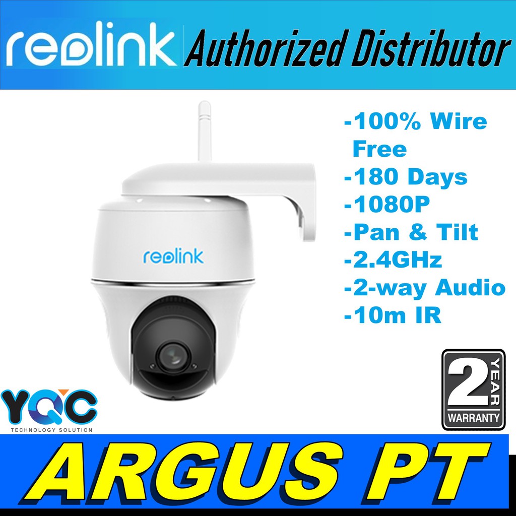Reolink Argus PT Wireless Battery Solar Powered Security IP CCTV Indoor