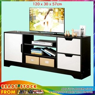 Mhj F17g 2 Sizes Modern Style Tv Console Cabinet Living Room Furniture Home Deco Effective Storage With Drawer Perabot Shopee Malaysia