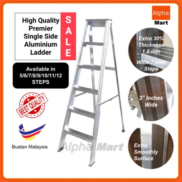 Alpha High Quality Single side Heavy Duty Aluminium Ladder -Premier ...