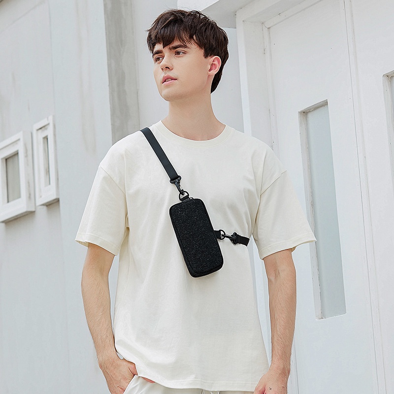 Men's Shoulder Bag Oxford Chest Bag Sling Crossbody Bag Casual Travel Phone  Bag