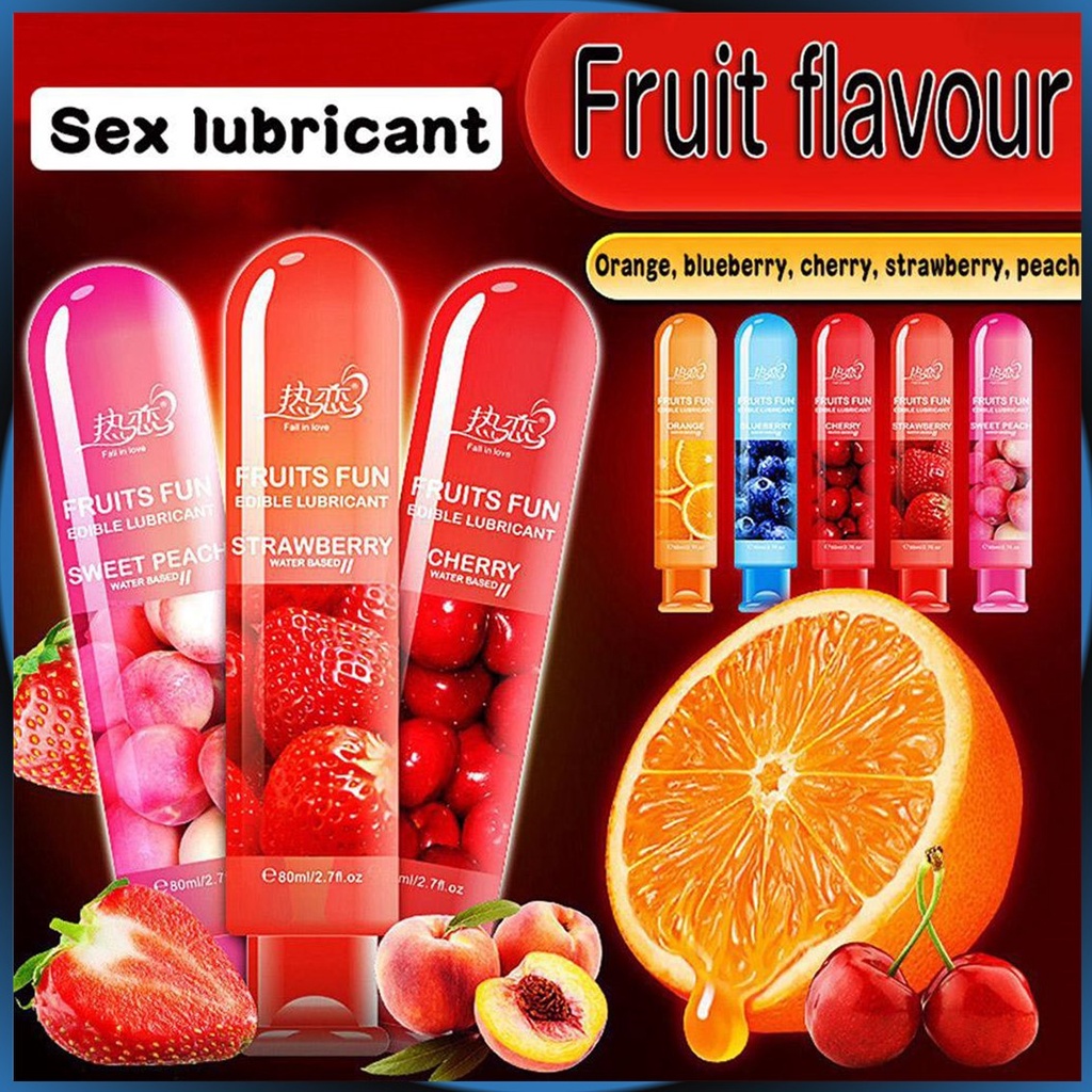Fun Fruit Lubricant Oil Adult Oral Sex Fruit Flavor Fruit Lubricant Sex