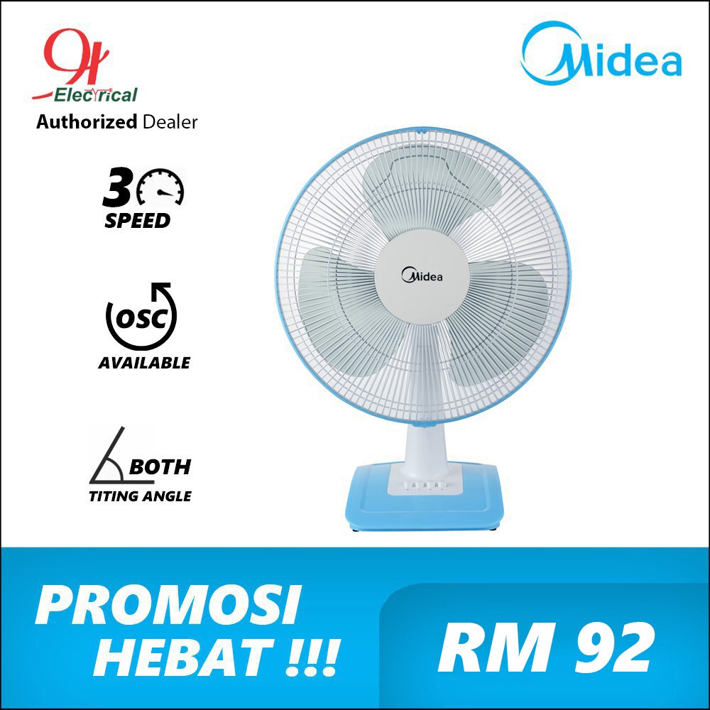 Midea 16 Inch Table Fan Mf 16ft15nb Shopee Malaysia