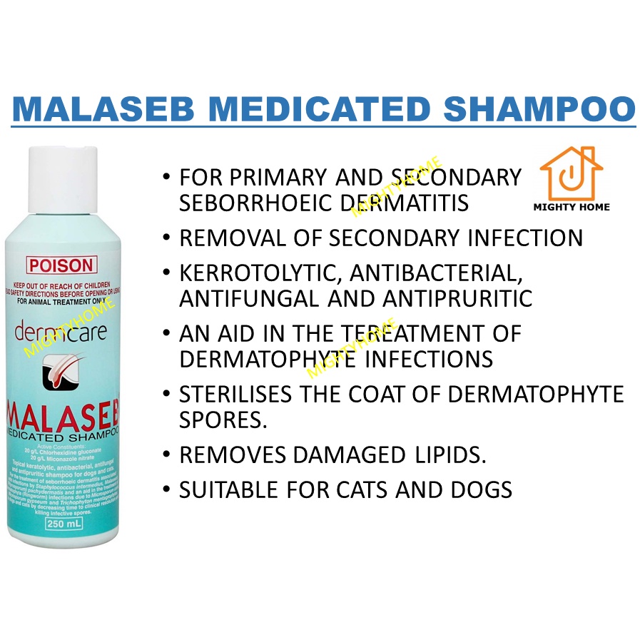 [Free SHIP]MALASEB DERMCARE Pet Shampoo Cat Dog Shampoo AntiBacteria