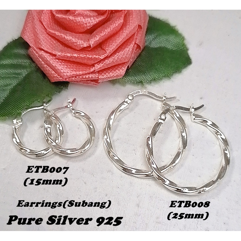 Genuine Silver 925 Earrings(Subang)