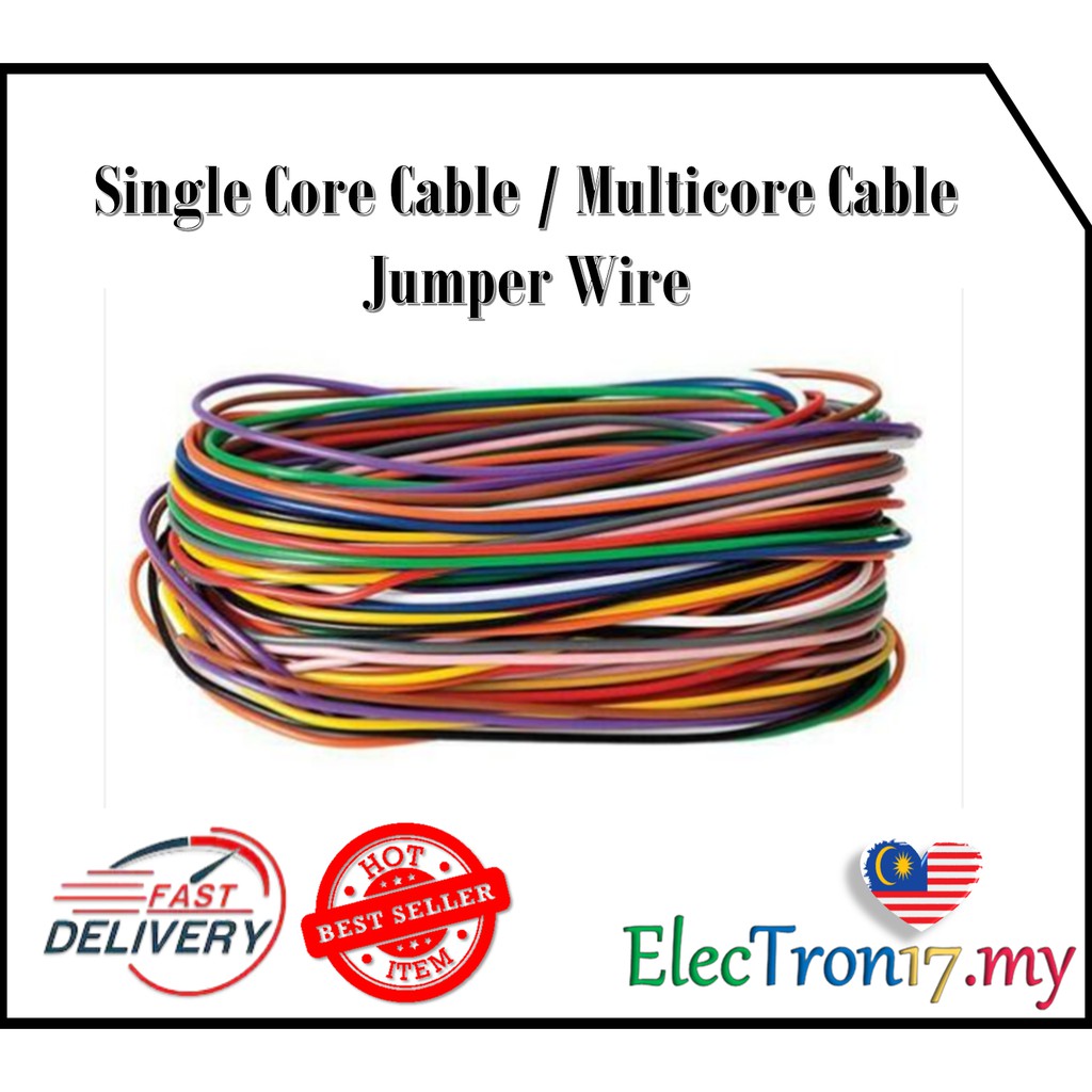 Single Core / Multi Core Cable Electronic Jumper Wire 1 Meter Shopee Malaysia