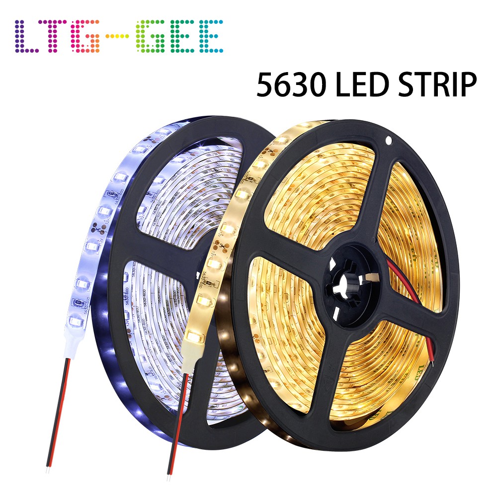 Details about   LED Strip Light Waterproof Light 1M 3M 5M 5630 SMD 300 LED White/warm White 12V 