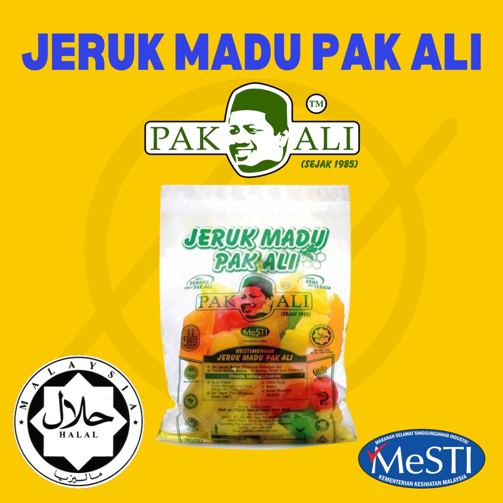 Campur Jeruk Madu Pak Ali Original Penang 180gram 500gram 1kg