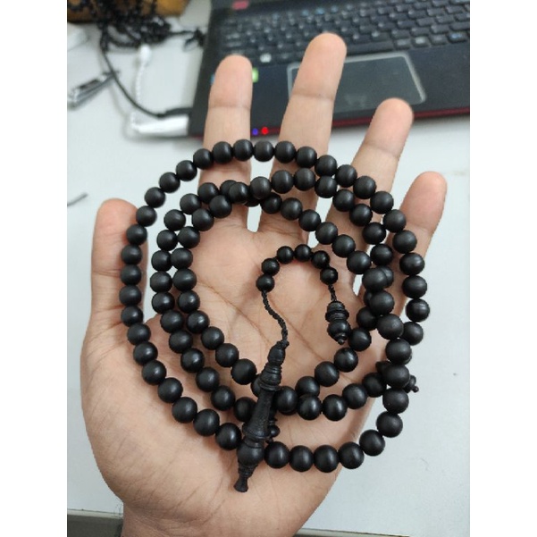 Tasbih Teras Gemunggal Hitam / Kelor Hitam 8mm (100% Original) | Shopee ...