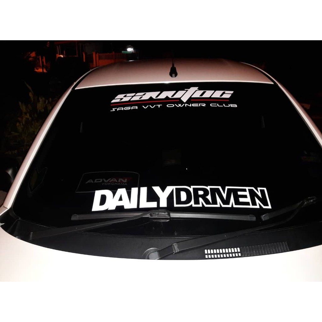 Sticker Windscreen Custom Or Pelbagai Design Anda Kami Buat Shopee Malaysia