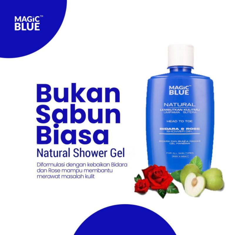 MEXBLU Shower Gel Bidara Rose Rambut Muka Kulit Eczema