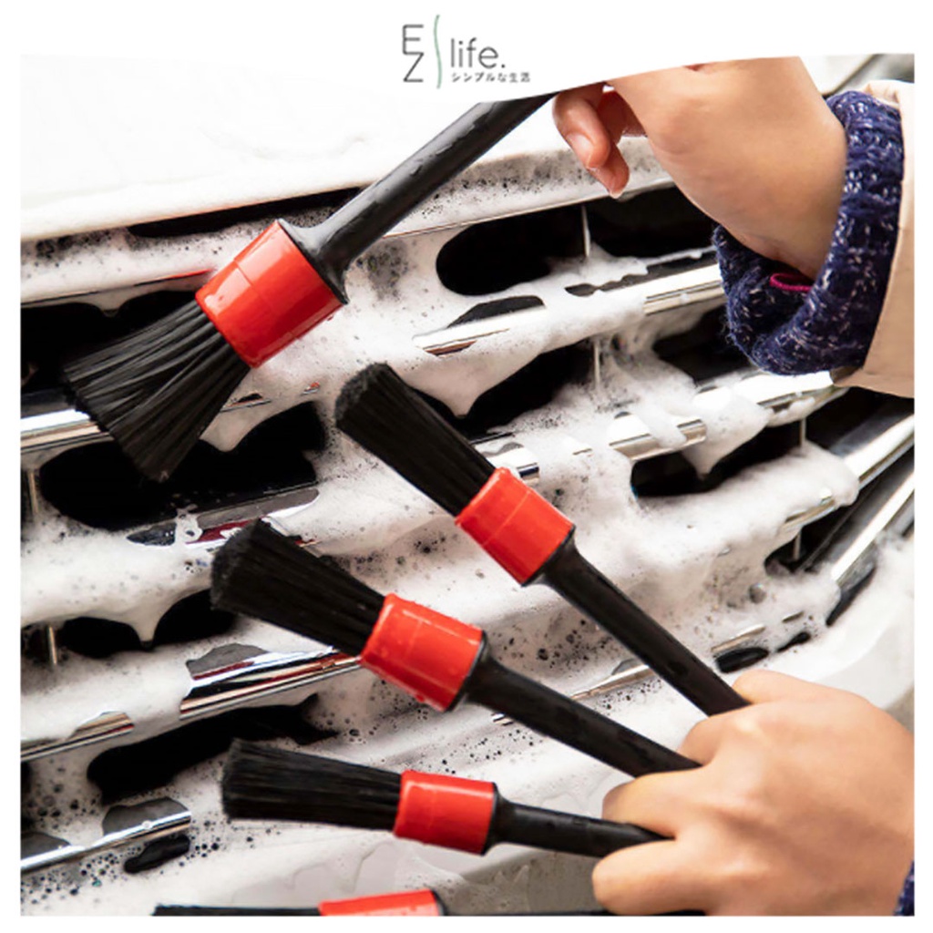 5 in 1 Car Brush Set Car Cleaning Brushes Set Kit PP Fiber Brush Hair