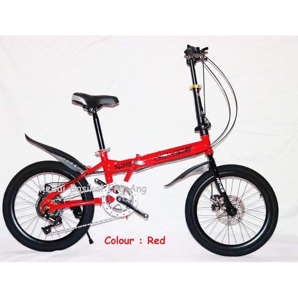 NOVICE Folding Bike Basikal Lipat size 20" Gear 7 Shopee Malaysia