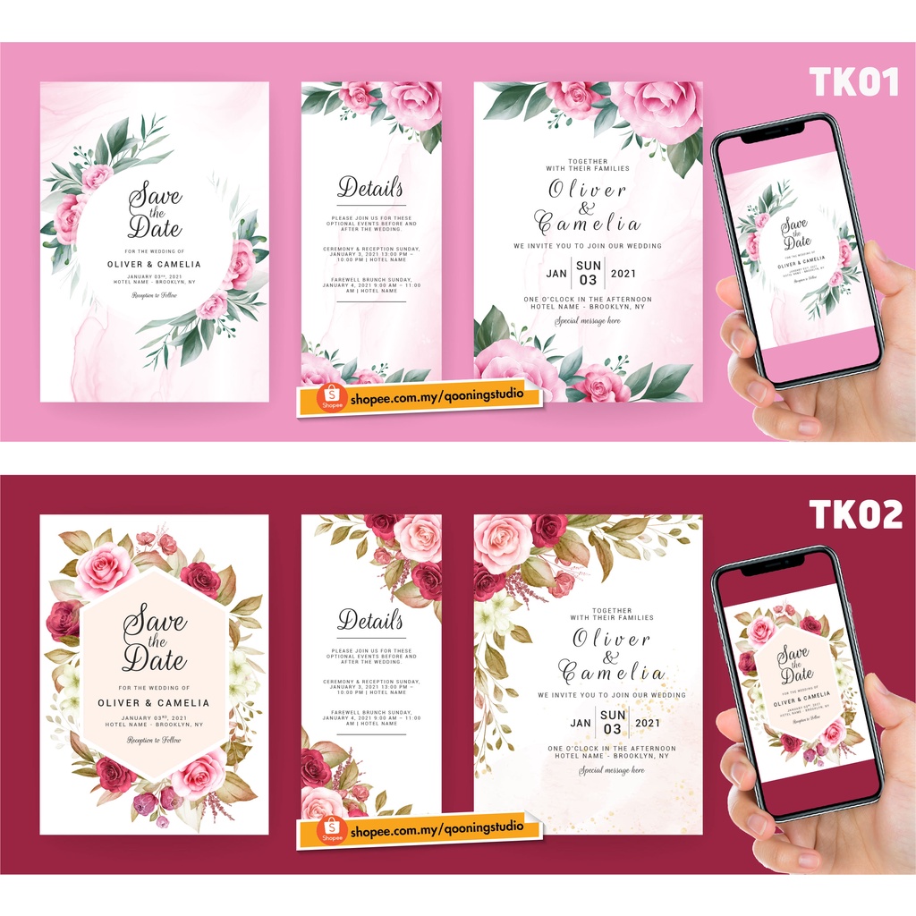 Kad Kahwin Edit Design/Template- Bunting Banner, Kad Kahwin, Ecard ...