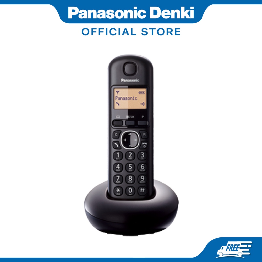 Panasonic TGB210 Cordless Phone Alarm Clock with Handset Locator & Long Standby Time KX