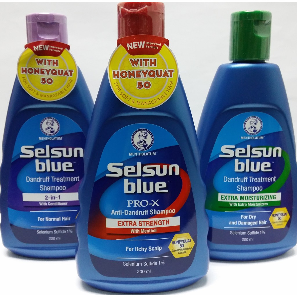 Blue selsun promo shampoo