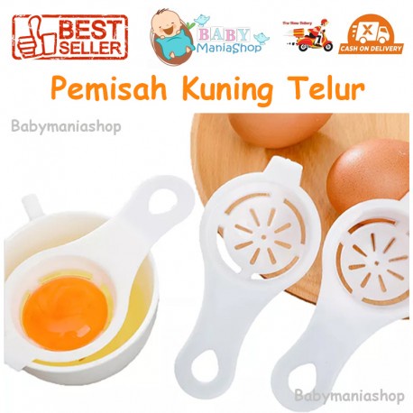 PERALATAN PUTIH Egg Yolk Separator White Strainer Spoon Egg Yolk Separator Baking Tools Kitchen Egg Diet Cooking Equipment