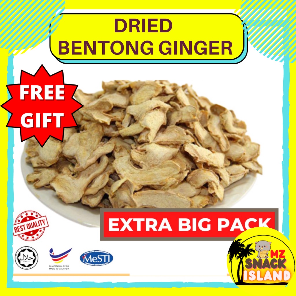 [FREE GIFT] 100 Original Dried Bentong Ginger Slices Dry Healthy Halia