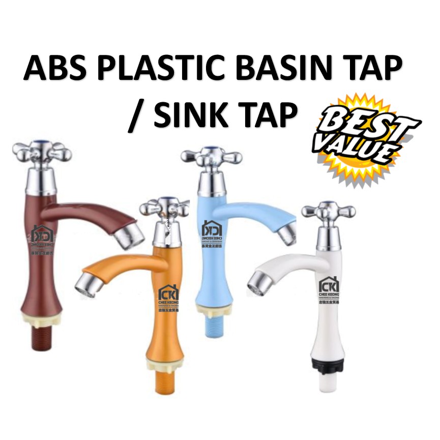 plastic tap for washbasin