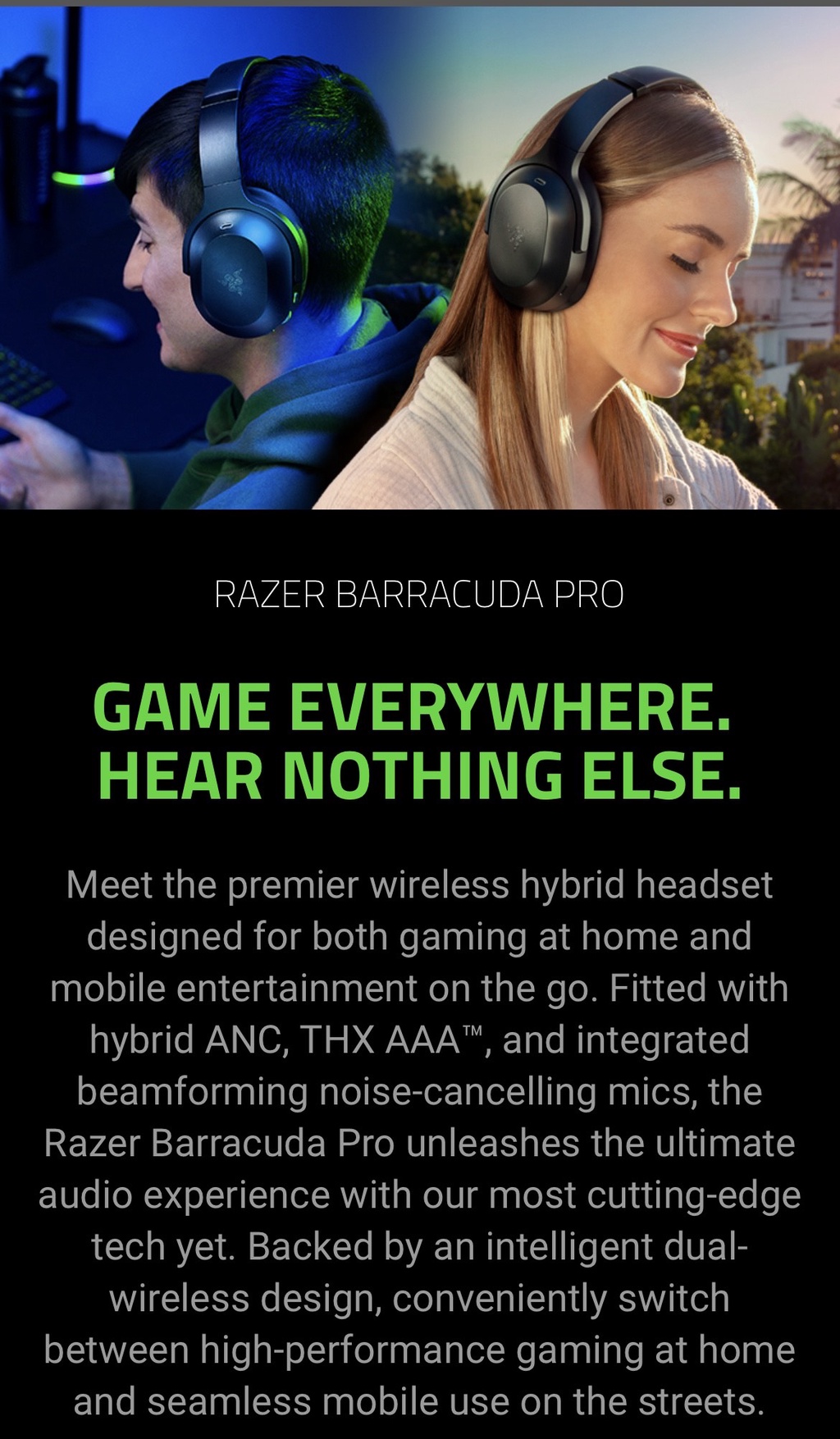 Razer Barracuda X Wireless Multi-platform Gaming and Mobile Headset -  Quartz 2022 - Micro Center