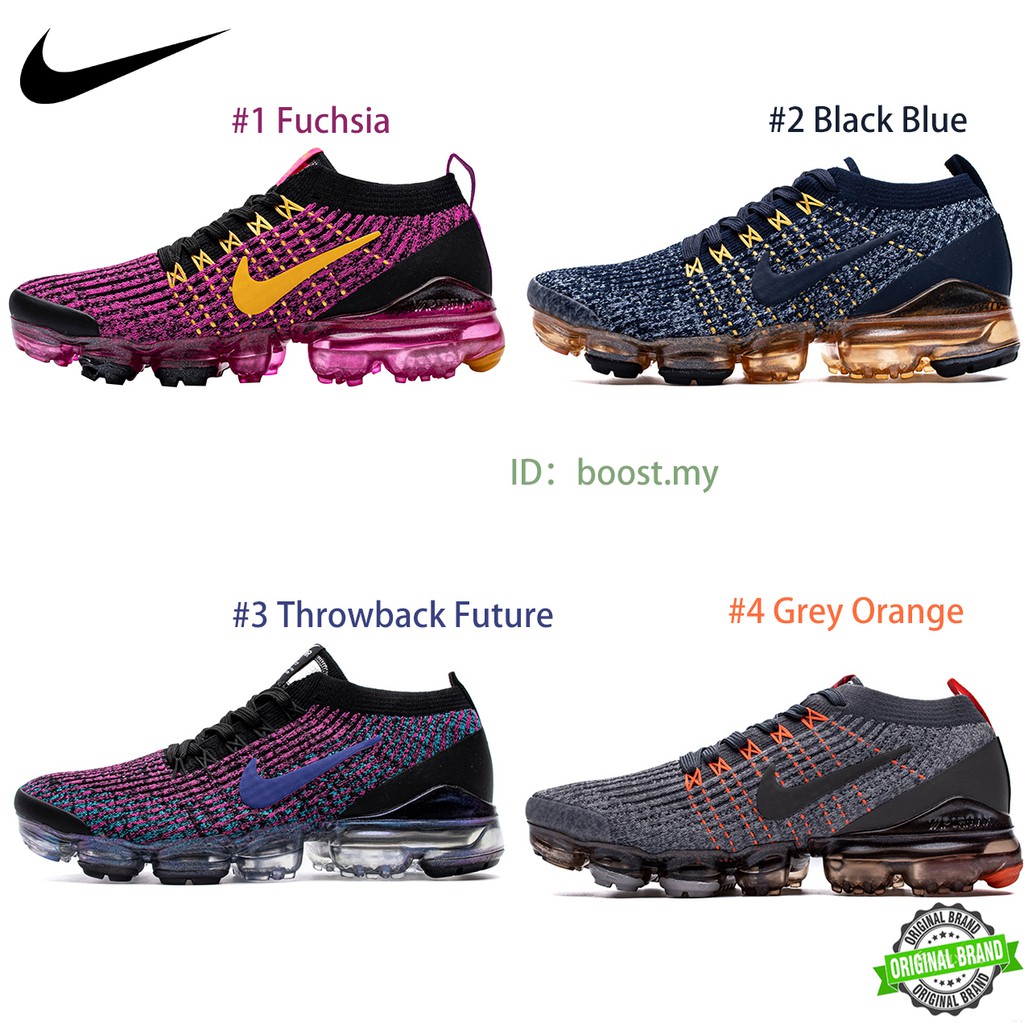 fisaie]4 Styles Nike Air VaporMax Flyknit 3.0 2020 Running Shoes Original  Quality Sneakers | Shopee Malaysia