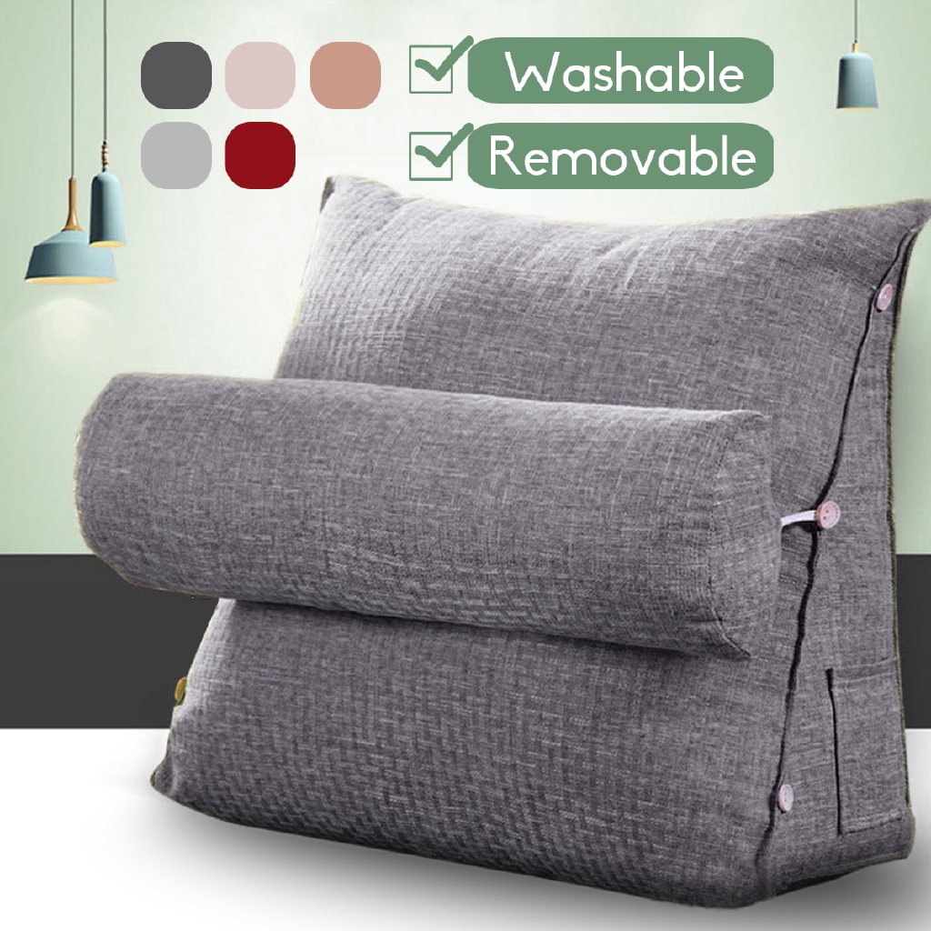 Adjustable Back Wedge Cushion Pillow Sofa Bed Office Chair Rest Neck