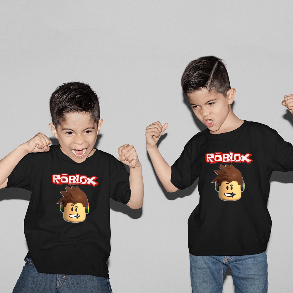 5colors Ready Stock Roblox T Shirt Kids Boys Girls Game T Shirt Children Summer Catoon Clothing Tees Shopee Malaysia - cool roblox shirts girl