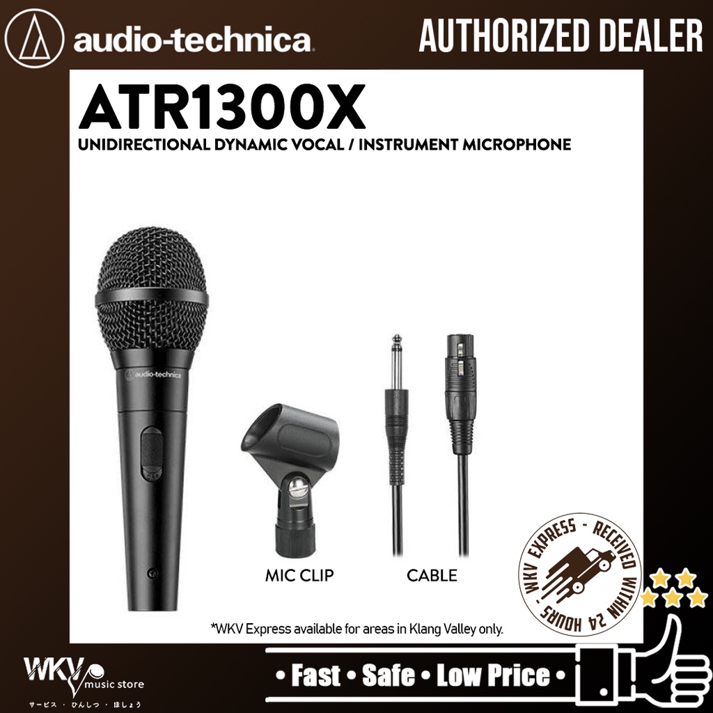 Audio Technica ATR1300x Unidirectional Dynamic Vocal/Instrument ...