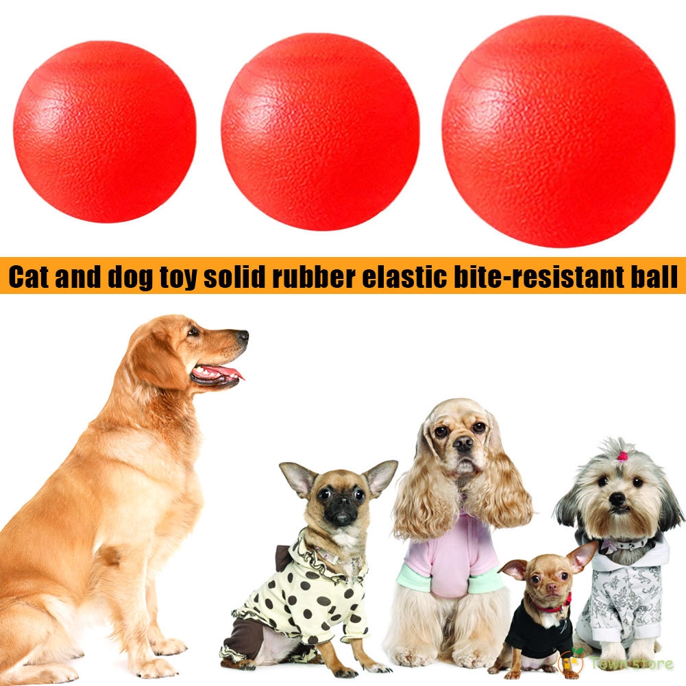 solid dog ball