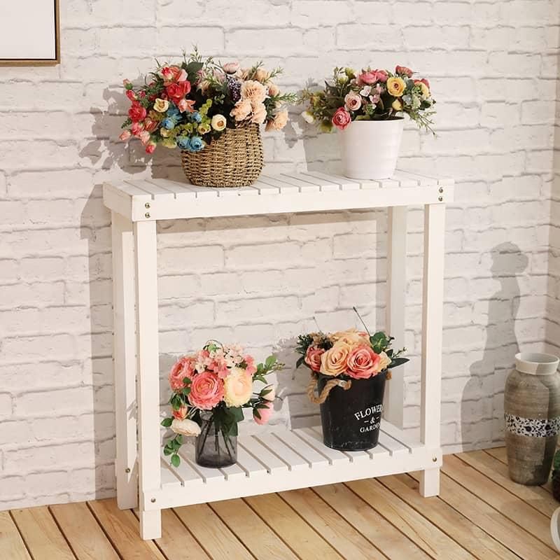 Plant shelf flower pot organizer weatherproof garden rack grass rack