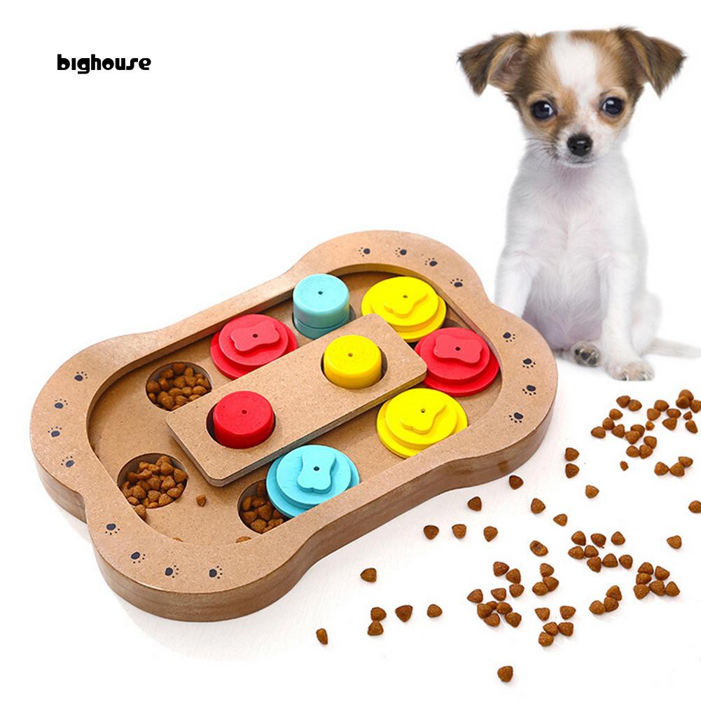 Big Bone Paw Shape Snack Food Puzzle Feeder Interactive Toy Puppy