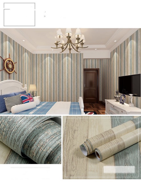 Corak Kayu Moden Wallpaper Waterproof 45cm X 10m Promosi Kertas Dinding Murah Berkualiti Wood Design Shopee Malaysia