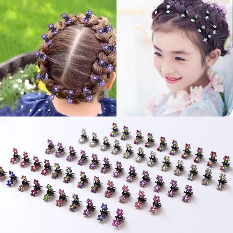 12pcs Fashion Baby Girls Small Hair Claw Cute Princess Hair Jaw