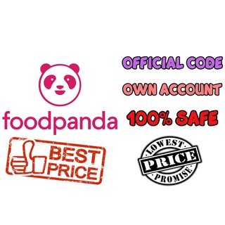 🔥OWN ACCOUNT🔥Food Panda Food Delivery Voucher Baucar RM 10-RM 200
