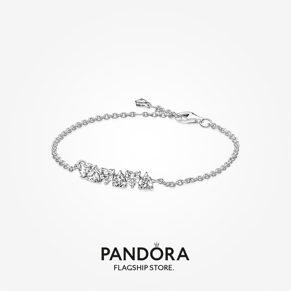 Pandora Sparkling Endless Hearts Chain Bracelet