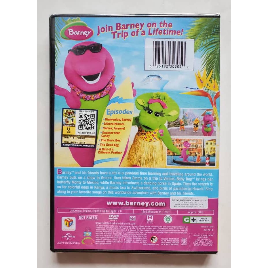 Movies & TV Barney DVD Barney's Worldwide Adventure! camclocom.com