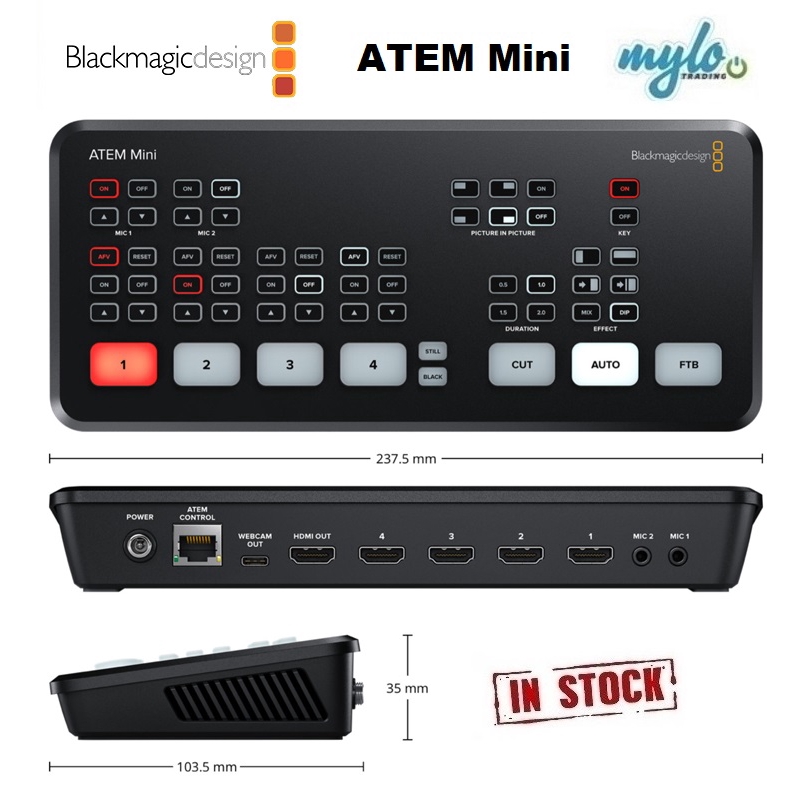 Blackmagic Design ATEM Mini HDMI Live Stream Switcher Shopee Malaysia