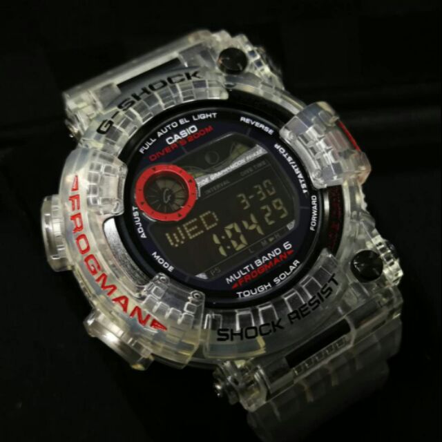 g shock frogman transparent
