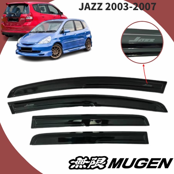 Honda Jazz GD 20032007 Door Visor Mugen Air Press Window Wind